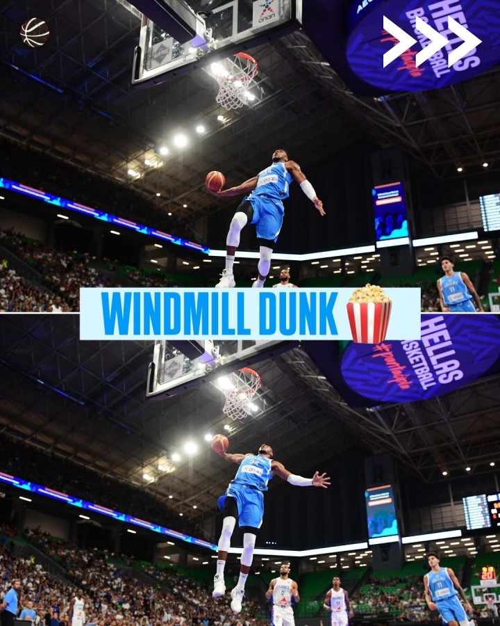 热身赛-法国92-77希腊 字母哥14罚12中+暴扣 亚布塞莱里萨谢14分